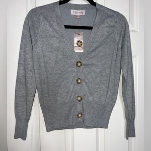 🩶 NWT! Philosophy Grey Button Down Cardigan